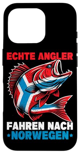 Echte Angler Fahren Nach Norwegen Fishing Angelteam Hülle für iPhone 16 Pro von Fischer Fischjagd Norwegen Angelausflug