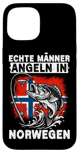 Echte Männer Angeln In Norwegen Fischer Angelsport Angler Hülle für iPhone 15 von Fischer Fischjagd Norwegen Angelausflug