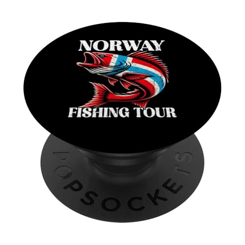 Norway Fishing Tour Norwegen Angelteam Angler Fischer PopSockets Klebender PopGrip von Fischer Fischjagd Norwegen Angelausflug