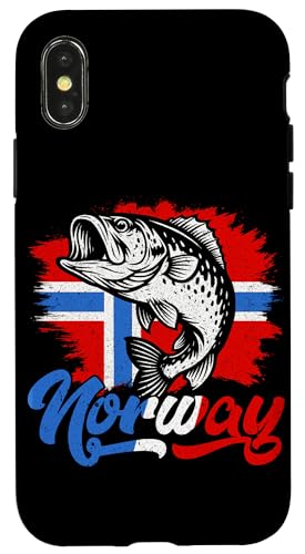 Norway Norwegen Angelteam Angler Fischer Angelsport Hülle für iPhone X/XS von Fischer Fischjagd Norwegen Angelausflug