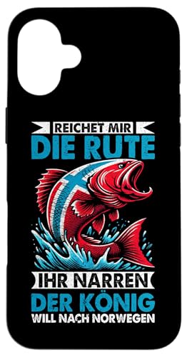 Reichet Mir Die Rute Ihr Narren Der König Will Nach Norwegen Hülle für iPhone 16 Plus Reichet Mir Die Rute Ihr Narren Der König Will Nach Norwegen Hülle für iPhone 16 Plus von Fischer Fischjagd Norwegen Angelausflug