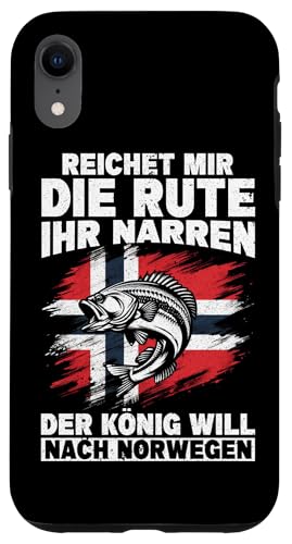 Reichet Mir Die Rute Ihr Narren Der König Will Nach Norwegen Hülle für iPhone XR Reichet Mir Die Rute Ihr Narren Der König Will Nach Norwegen Hülle für iPhone XR von Fischer Fischjagd Norwegen Angelausflug