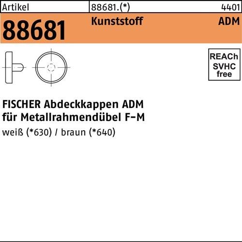 100 Stk. Fischer Abdeckkappen R 88681 10 Ku. weiß 100 Stück 886816300100000 100 Stk. Fischer Abdeckkappen R 88681 10 Ku. weiß 100 Stück 886816300100000 von Fischer