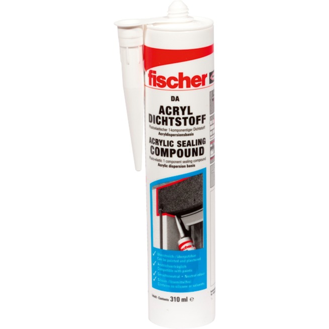 Acryldichtstoff DA W 310ml, Dichtmasse Acryldichtstoff DA W 310ml, Dichtmasse von Fischer
