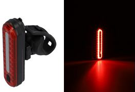 FISCHER Fahrrad-Akku-LED-Bremslicht, Stableuchte Premium-R�cklicht + Stop-Licht, 50 Lichter (25 leuchten - 1 St�ck (50641) von Fischer