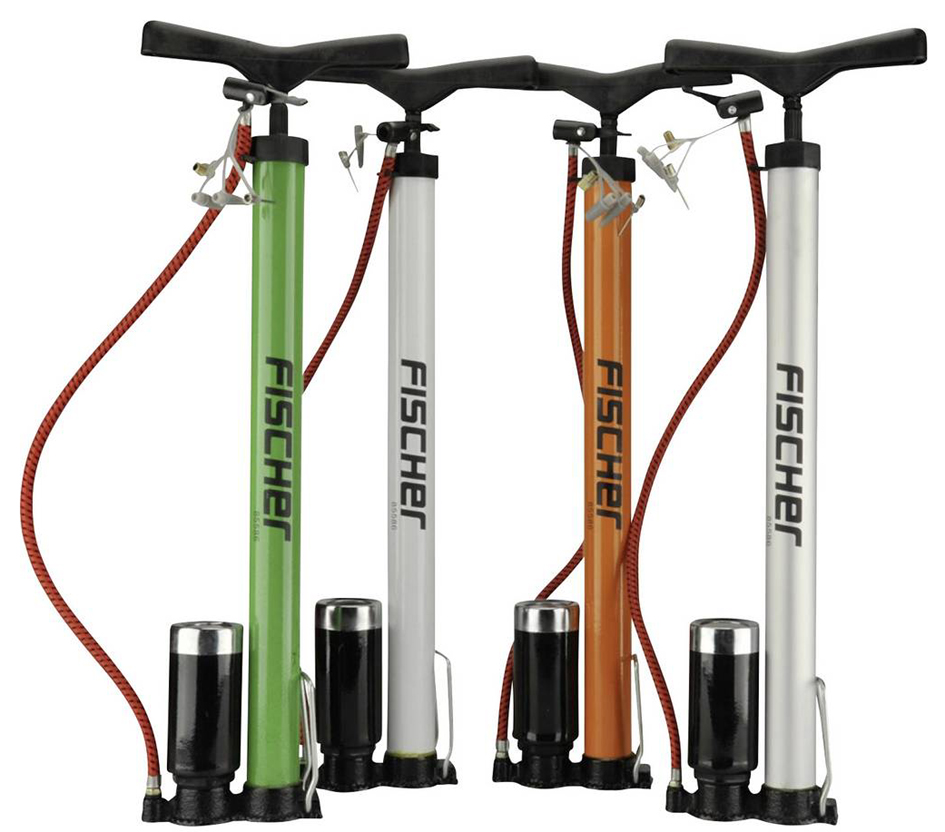 FISCHER Fahrrad-Standpumpe Alu, für alle Ventile von Fischer