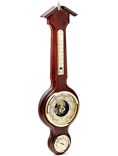 Fischer 4673-22 - Wetterstation - Wetterwarte mit Thermometer, Barometer, Hygrometer - Echtholz-Gehäuse Made in Germany Fischer 4673-22 - Wetterstation - Wetterwarte mit Thermometer, Barometer, Hygrometer - Echtholz-Gehäuse Made in Germany von Fischer