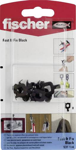 Fischer 531114 Wandhaken Fast & Fix Black K 8St. von Fischer