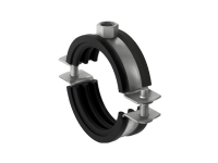 Fischer 560594, Rohrschelle, Schwarz, Edelstahl, 20 - 24 mm, 1,27 cm (0.5 Zoll), EPDM, Edelstahl, 1 kN von Fischer