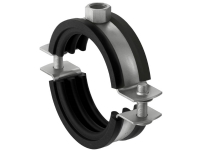Fischer 560597, Rohrschelle, Schwarz, Edelstahl, 40 - 46 mm, 3,18 cm (1.25 Zoll), EPDM, Edelstahl, 1 kN von Fischer