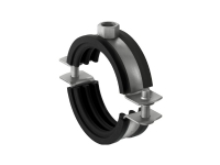 Fischer 560600, Rohrschelle, Schwarz, Edelstahl, 60 - 64 mm, 5,08 cm (2 Zoll), EPDM, Edelstahl, 1 kN von Fischer