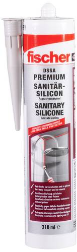 Fischer DSSA Sanitär-Silikon Herstellerfarbe Silber-Grau 058530 310ml Fischer DSSA Sanitär-Silikon Herstellerfarbe Silber-Grau 058530 310ml von Fischer