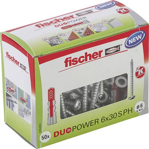 Fischer DUOPOWER 6x30 S PH LD 2-Komponenten-Dübel 30mm 6mm 535463 50St. von Fischer