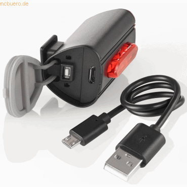 Fischer LED-Akku-Fahrradrücklicht Twin mit Bodenbeleuchtung schwarz Lu Fischer LED-Akku-Fahrradrücklicht Twin mit Bodenbeleuchtung schwarz Lu von Fischer