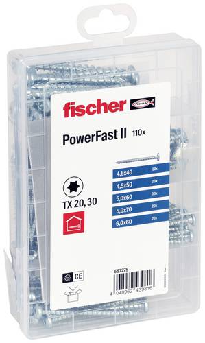 Fischer Meisterbox PowerFast II PH VG TX 562275 Spanplattenschrauben-Sortiment Stahl galvanisch verz Fischer Meisterbox PowerFast II PH VG TX 562275 Spanplattenschrauben-Sortiment Stahl galvanisch verz von Fischer