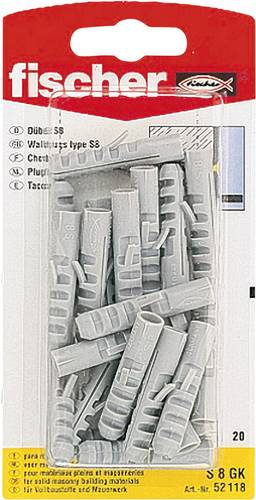Fischer S 8 GK Spreizdübel 40mm 8mm 52118 20St. Fischer S 8 GK Spreizdübel 40mm 8mm 52118 20St. von Fischer