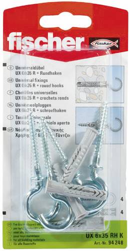 Fischer UX 6 x 35 RH K Universaldübel 35mm 6mm 94248 4St. Fischer UX 6 x 35 RH K Universaldübel 35mm 6mm 94248 4St. von Fischer
