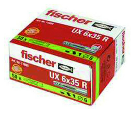 Fischer Universaldübel UX 6 x 35 R (50 Stück) von Fischer