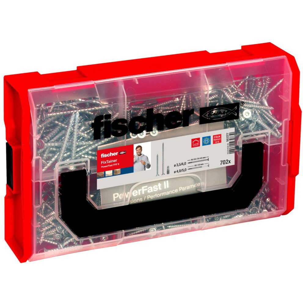 FixTainer PowerFast II Senkkopf PZ, Schrauben-Set von Fischer