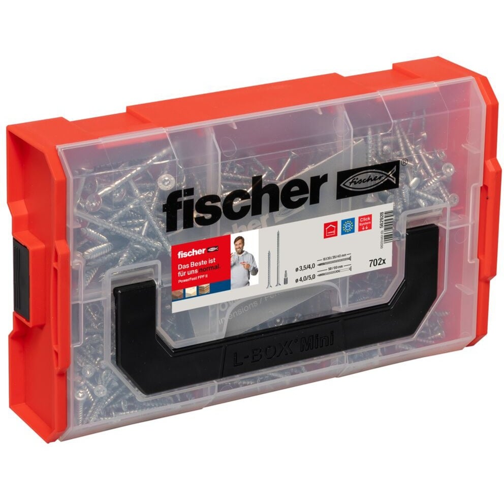 FixTainer PowerFast II Senkkopf TG/VG TX, Schrauben-Set von Fischer