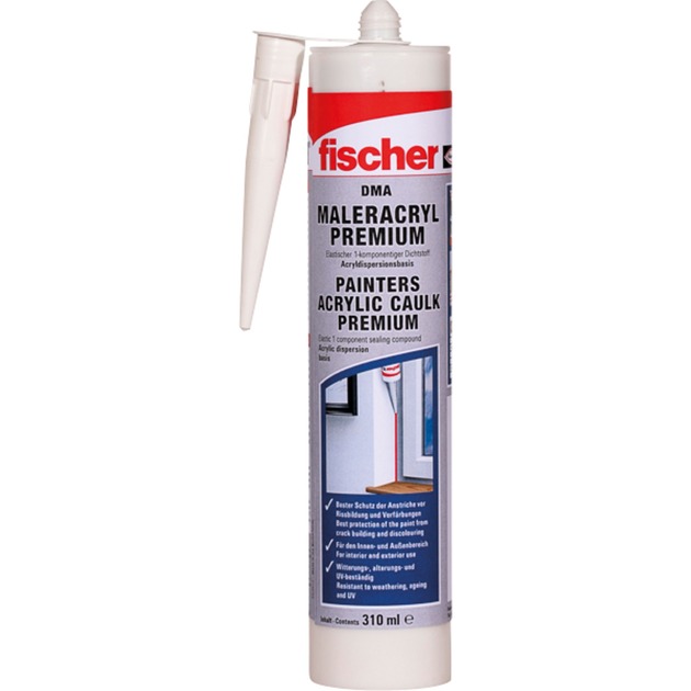 Maleracryl Premium DMA 310ml reinweiß, Dichtmasse Maleracryl Premium DMA 310ml reinweiß, Dichtmasse von Fischer