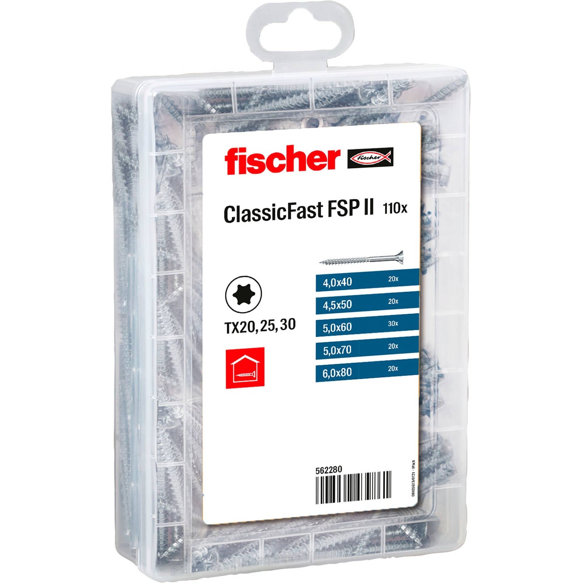 Meister-Box ClassicFast SK TG TX, 4,0 - 6,0mm, Schrauben-Set Meister-Box ClassicFast SK TG TX, 4,0 - 6,0mm, Schrauben-Set von Fischer