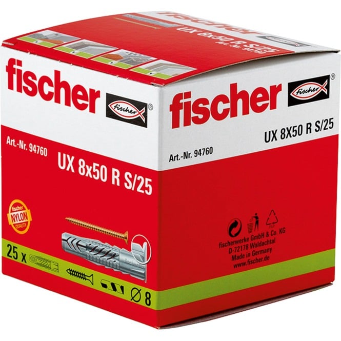 Universaldübel UX 8x50 R S/25 von Fischer