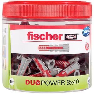 fischer DuoPower 8x40 Dose 2K 535982 Universaldübel-Sortiment Ø 8 mm x 40 mm, 80 Stück fischer DuoPower 8x40 Dose 2K 535982 Universaldübel-Sortiment Ø 8 mm x 40 mm, 80 Stück von Fischer