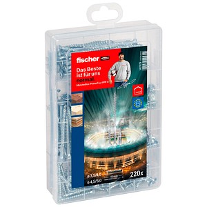 fischer Holzbauschrauben-Sortiment Meisterbox - PowerFast II SK TG/VG TX 562929 3,5/4/4,5/5 mm x 16/30/40/60 mm, 222 St. fischer Holzbauschrauben-Sortiment Meisterbox - PowerFast II SK TG/VG TX 562929 3,5/4/4,5/5 mm x 16/30/40/60 mm, 222 St. von Fischer