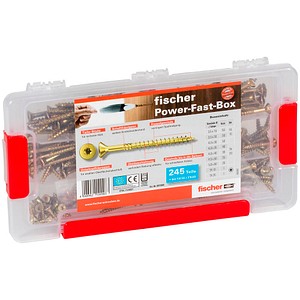 fischer Holzschrauben Sortiment PowerFast-Box FPF 667005 3,5 mm x 50 mm, 245 St. fischer Holzschrauben Sortiment PowerFast-Box FPF 667005 3,5 mm x 50 mm, 245 St. von Fischer