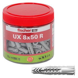 fischer UX 8x50 R 531026 Universaldübel-Sortiment Ø 8 mm x 50 mm, 75 Stück fischer UX 8x50 R 531026 Universaldübel-Sortiment Ø 8 mm x 50 mm, 75 Stück von Fischer
