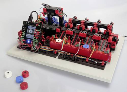 Fischertechnik Qualitätssicherung mit KI Simulationsmodell Fertiggerät 9V von Fischertechnik