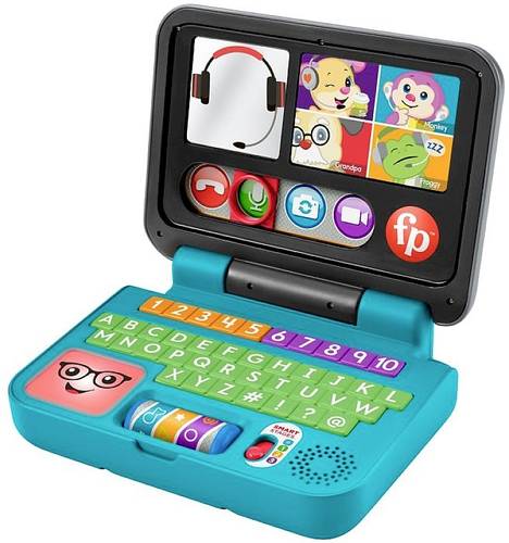 Fisher Price Lernspaß Homeoffice Laptop (D,E) HGX00 von Fisher Price