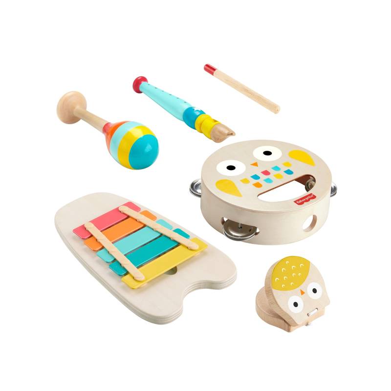 Musik-Geschenkset mit Holzinstrumenten für Kleinkinder, Musikspielzeug von Fisher-Price