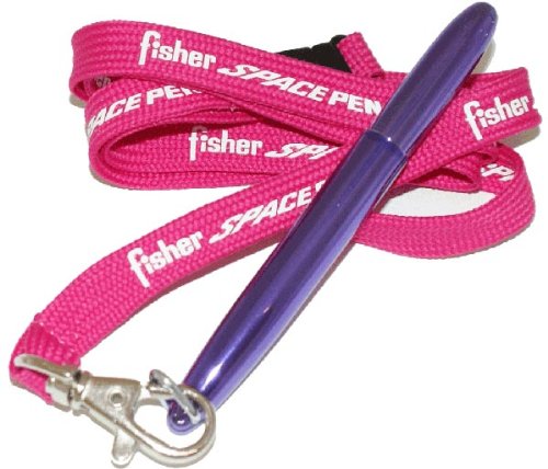 FISHER SPACE PEN Bullet Purple Passion mit D-Ring, Pink Fisher-Schlüsselband von Fisher Space Pen