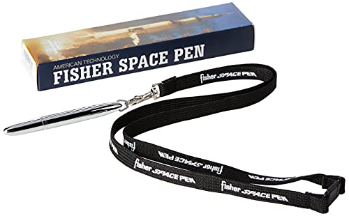 Fisher Space Pen Bullet Astronautenstift, mit schwarzem Umhängeband von Fisher Space Pen