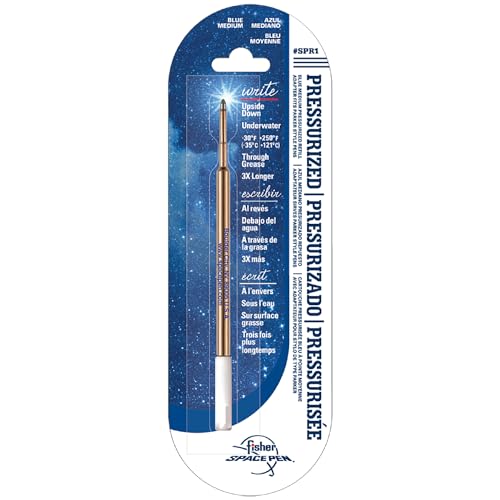 Fisher Space Stifte blau, Tinte, mittlere Größe, kardiert, 1 Stück (1er Pack) von Fisher Space