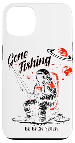 Gone Fishing Be Back Never Dark Version Hülle für iPhone 13 von Fishing Fashion