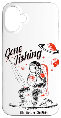 Gone Fishing Be Back Never Dark Version Hülle für iPhone 16 Plus Gone Fishing Be Back Never Dark Version Hülle für iPhone 16 Plus von Fishing Fashion