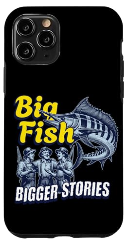 Lustiges Angelgeschenk "Big Fish, Bigger Stories" Hülle für iPhone 11 Pro Lustiges Angelgeschenk "Big Fish, Bigger Stories" Hülle für iPhone 11 Pro von Fishing Fashion
