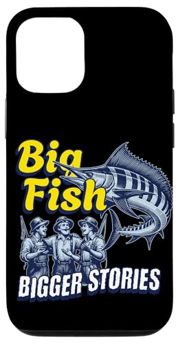 Lustiges Angelgeschenk "Big Fish, Bigger Stories" Hülle für iPhone 12/12 Pro Lustiges Angelgeschenk "Big Fish, Bigger Stories" Hülle für iPhone 12/12 Pro von Fishing Fashion