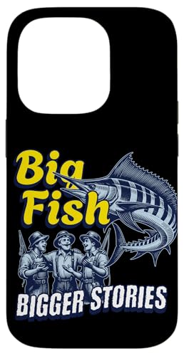 Lustiges Angelgeschenk "Big Fish, Bigger Stories" Hülle für iPhone 14 Pro Lustiges Angelgeschenk "Big Fish, Bigger Stories" Hülle für iPhone 14 Pro von Fishing Fashion