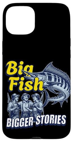 Lustiges Angelgeschenk "Big Fish, Bigger Stories" Hülle für iPhone 15 Plus Lustiges Angelgeschenk "Big Fish, Bigger Stories" Hülle für iPhone 15 Plus von Fishing Fashion