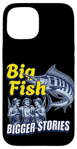 Lustiges Angelgeschenk "Big Fish, Bigger Stories" Hülle für iPhone 15 Lustiges Angelgeschenk "Big Fish, Bigger Stories" Hülle für iPhone 15 von Fishing Fashion