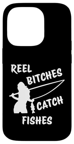 Angelrolle Hündinnen Fangen Fische Angeln Lady Angler Fangen Fische Hülle für iPhone 14 Pro von Fishing Way Of Life