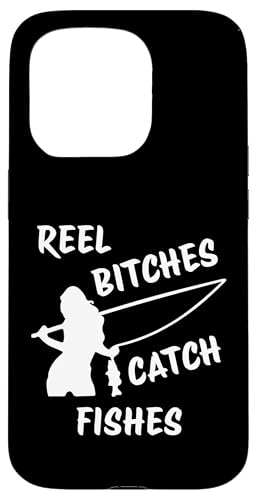 Angelrolle Hündinnen Fangen Fische Angeln Lady Angler Fangen Fische Hülle für iPhone 15 Pro von Fishing Way Of Life