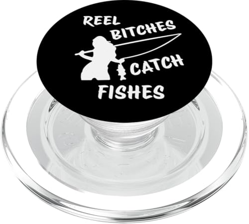 Angelrolle Hündinnen Fangen Fische Angeln Lady Angler Fangen Fische PopSockets PopGrip für MagSafe Angelrolle Hündinnen Fangen Fische Angeln Lady Angler Fangen Fische PopSockets PopGrip für MagSafe von Fishing Way Of Life
