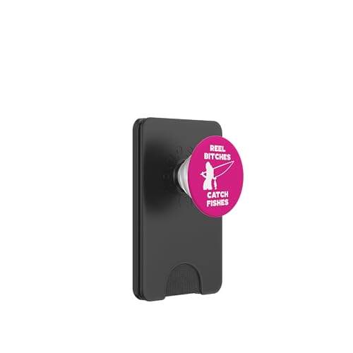 Angelrolle Hündinnen Fangen Fische Angeln Lady Angler Fangen Fische PopSockets PopWallet für MagSafe Angelrolle Hündinnen Fangen Fische Angeln Lady Angler Fangen Fische PopSockets PopWallet für MagSafe von Fishing Way Of Life