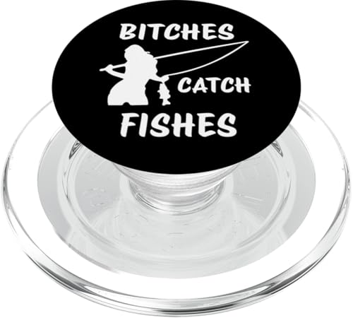 Hündinnen fangen Fische Angeln Lady Angler Fangen Fische PopSockets PopGrip für MagSafe Hündinnen fangen Fische Angeln Lady Angler Fangen Fische PopSockets PopGrip für MagSafe von Fishing Way Of Life