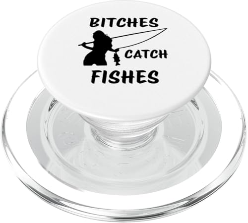 Hündinnen fangen Fische Lustig Angeln Lady Angler Fangen Fische PopSockets PopGrip für MagSafe von Fishing Way Of Life